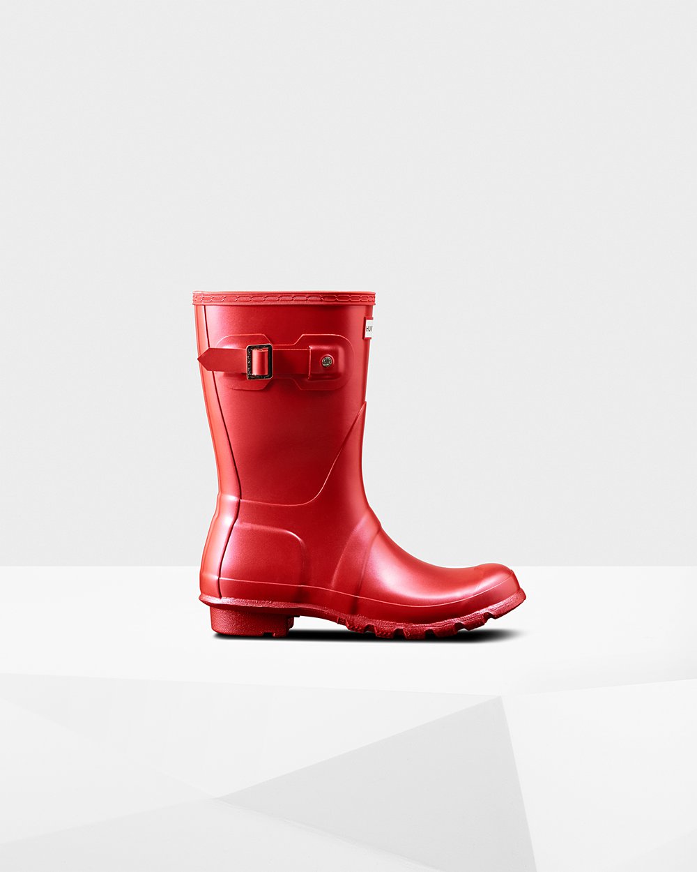 Hunter Mujer Original Nebula - Botas de Lluvia Rojas - 321-LCXEHM